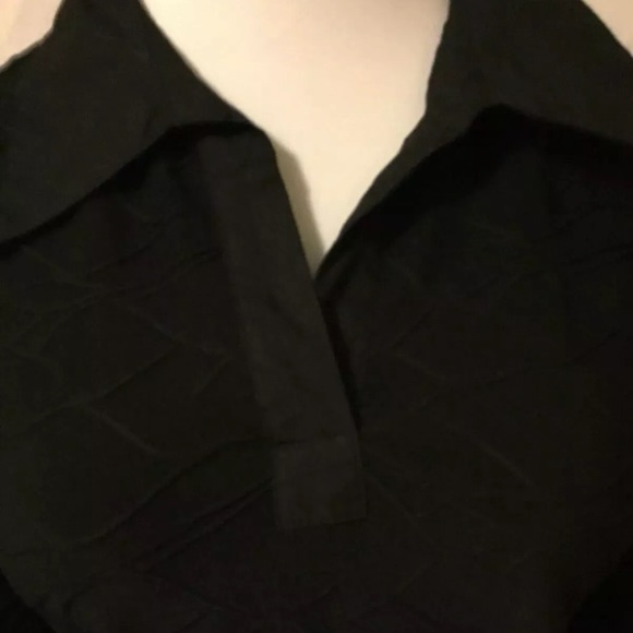 Apostrophe Stretch Large black long sleeve blouse - Picture 2 of 8